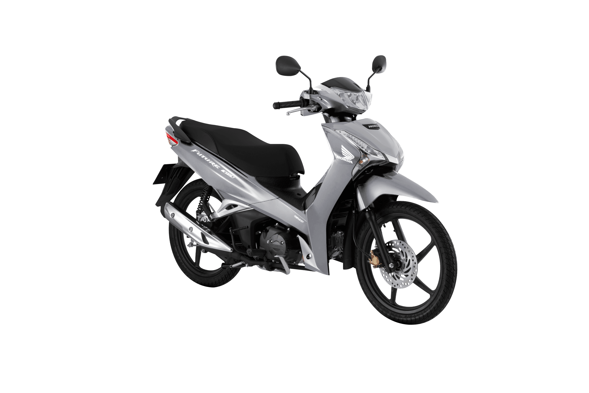 Future 125 FI phiên bản Đặc biệt, màu Bạc đen xám, góc 3/4 trái
