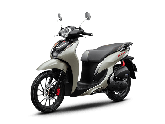 SH mode 125 phiên bản Đặc biệt, màu Xám Đen, góc 3/4 trái